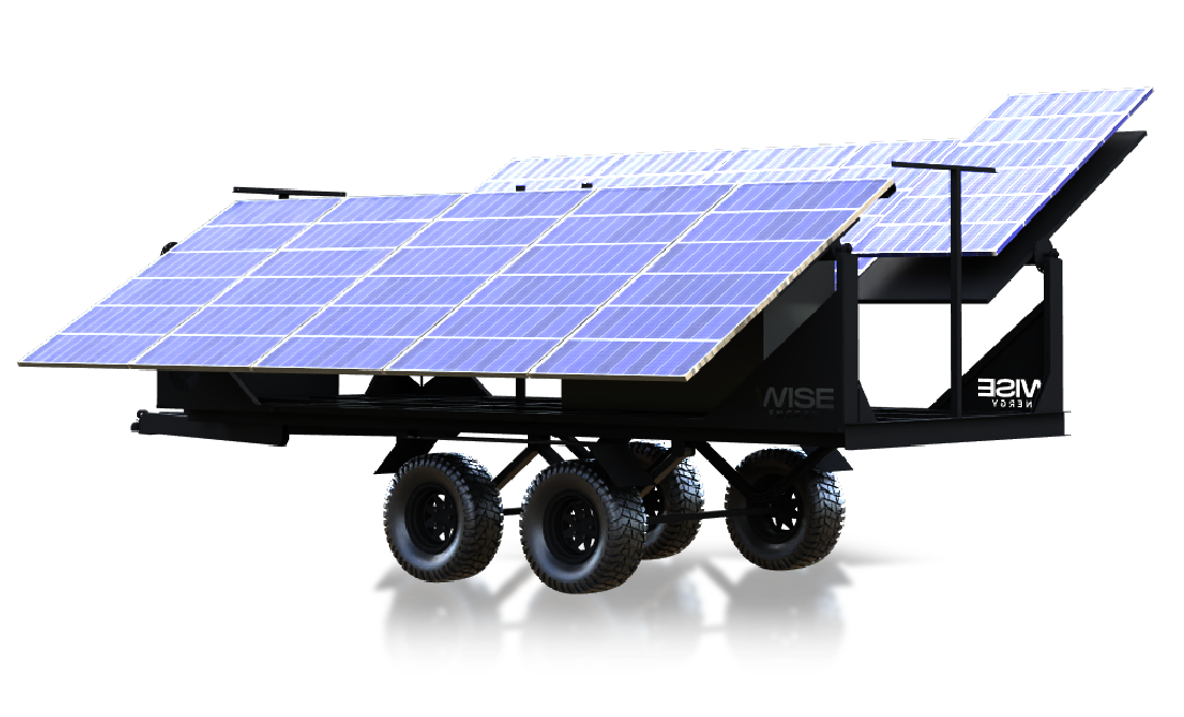 Mobile solar power trailer for remote site diesel generator replacement in Australia