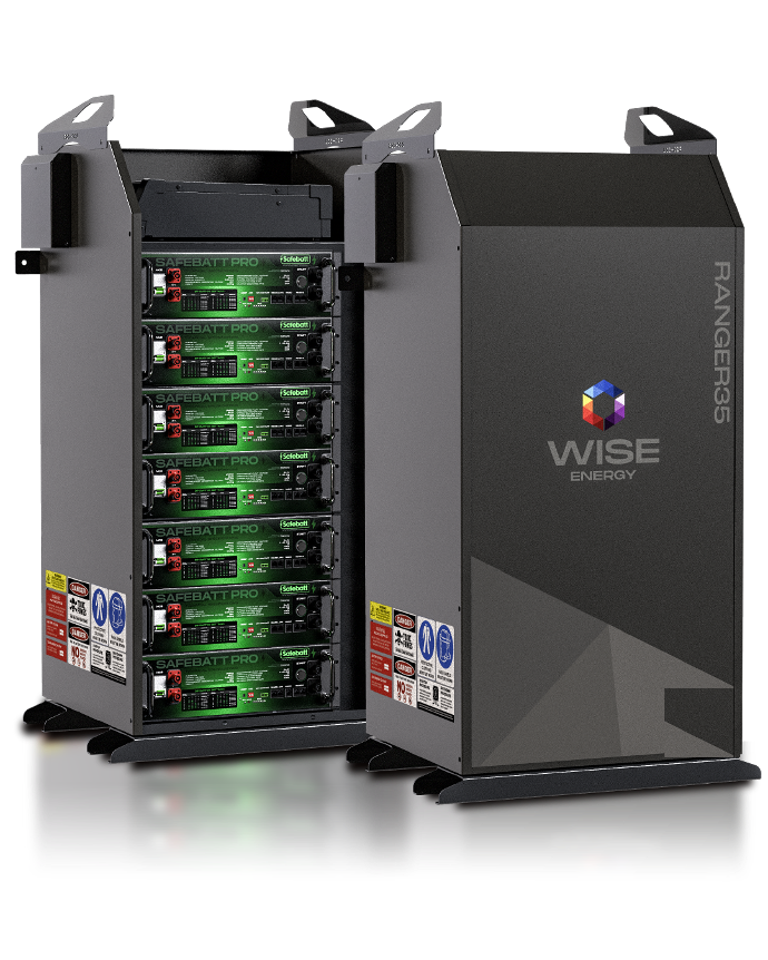 WISE Ranger 35 Australian made lithium battery for off-road caravan solar upgrades