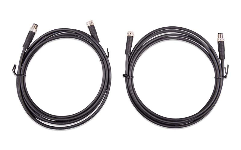 M8 circular connector Male/Female 3 pole cable 2m (bag of 2)