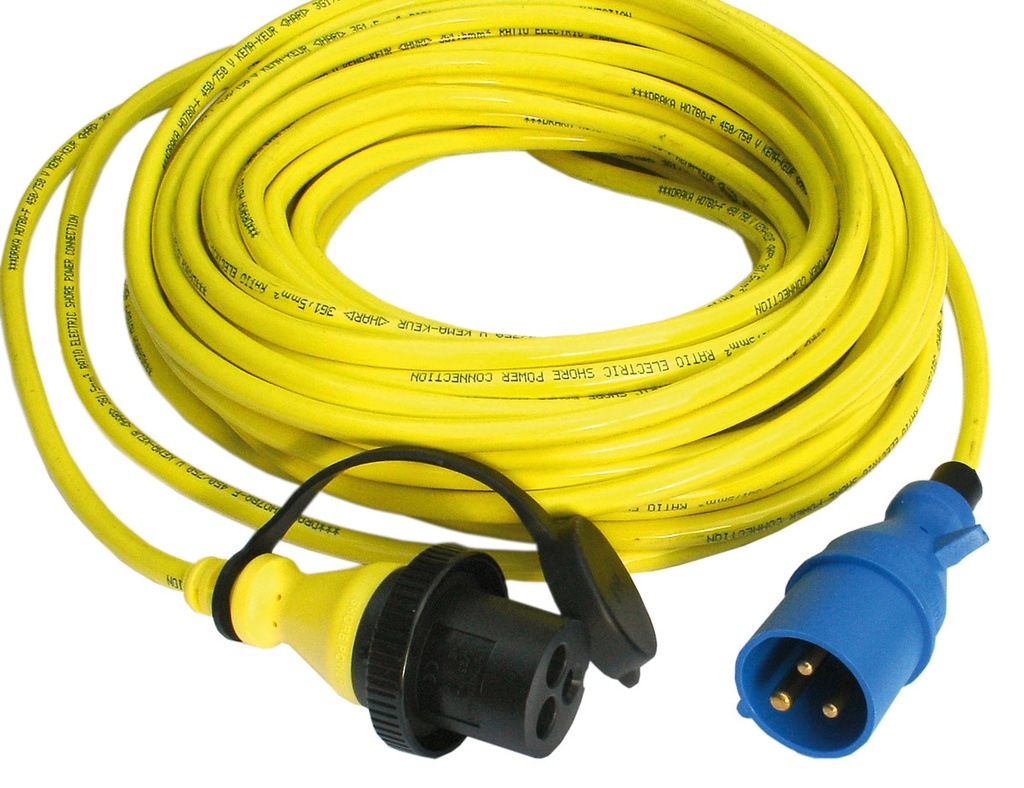 Shore Power Cord 15m 16A/250Vac (3x2,5sqmm)