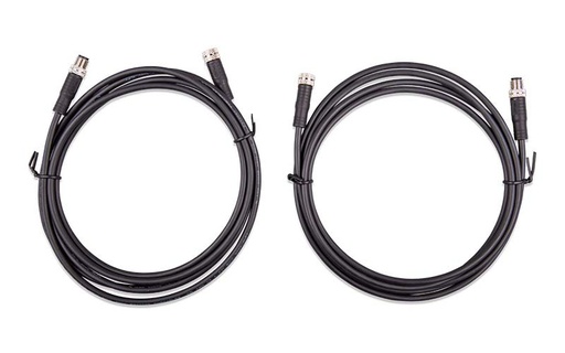 [ASS030560200] M8 circular connector Male/Female 3 pole cable 2m (bag of 2)